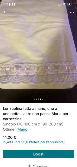 Lenzuoli carrozzina per bambini tutte e due 15 €