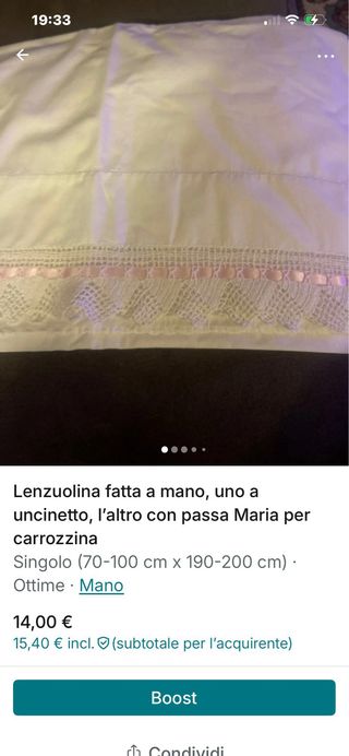 Lenzuoli carrozzina per bambini tutte e due 15 €
