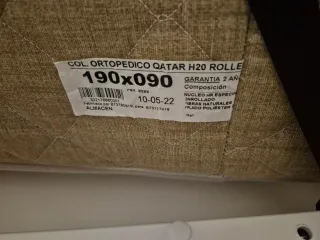 Cama abatible horizontal blanca