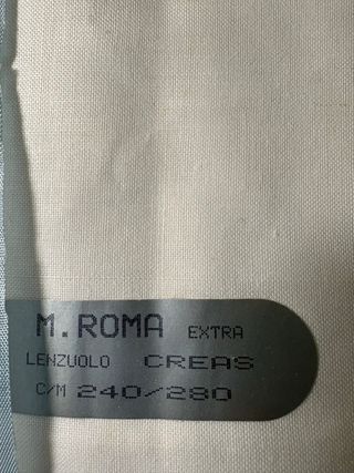 1 Lenzuolo matrimoniale di puro cotone