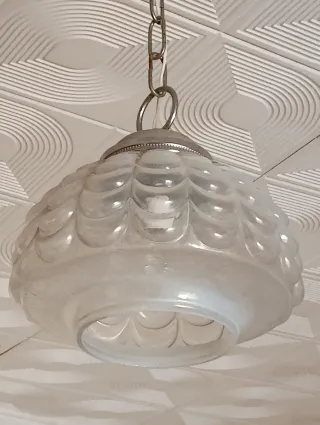 LAMPARA DE CRISTAL ANTIGUA.