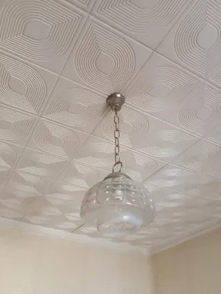 LAMPARA DE CRISTAL ANTIGUA.