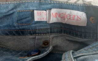 Falda vaquera Mango Kids azul