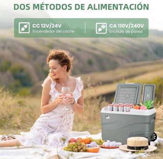 Nevera Portátil Alpicool 40L Doble Zona 12V/24V