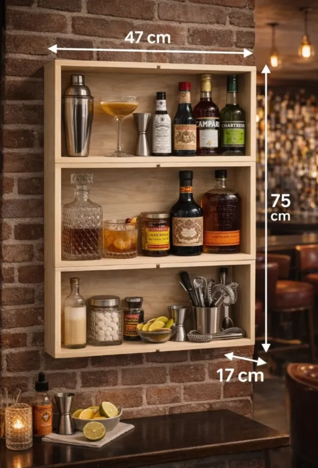 Estantería 3 cajas comercios