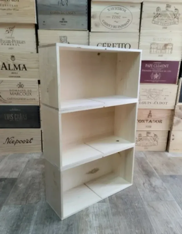 Estantería 3 cajas comercios