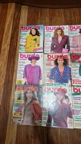 Revistas Burda 12 números AÑO 1989