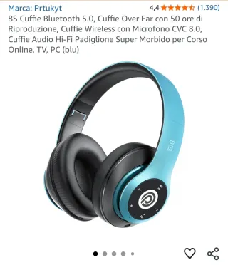Cuffie Bluetooth PRTUKYT 8S