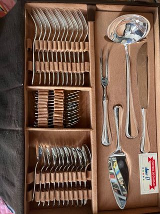 Cubertería Iber U Plata Usado Como Nuevo