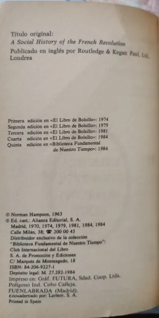 Historia social de la Revolución Francesa