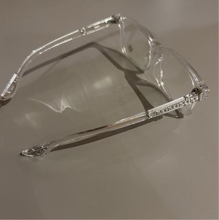 Occhiali trasparenti argento