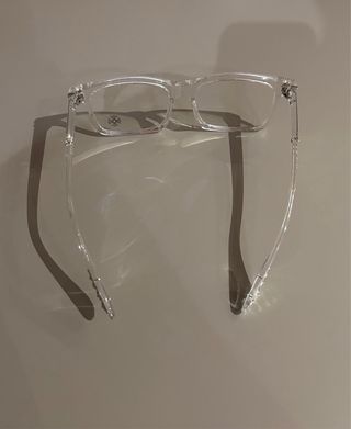 Occhiali trasparenti argento