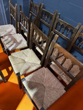 Conjunto 6 Sillas Madera