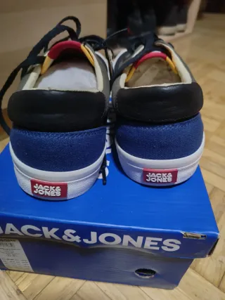 Zapatillas Jack & Jones Hombre Gris/Amarillo/Azul