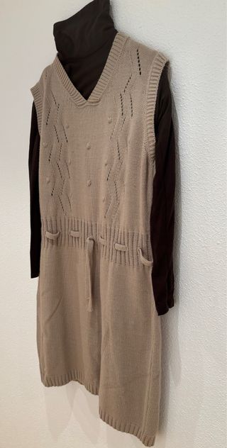 Vestido FESTA de punto invierno mujer talla 50