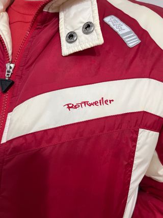 Chaqueta Rottweiler Roja y Blanca