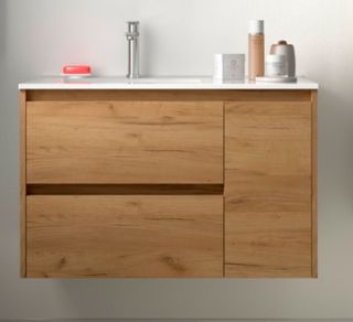 liquidación mueble de baño con lavabo 85cm