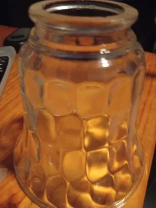 Tulipa de lampara de vidrio