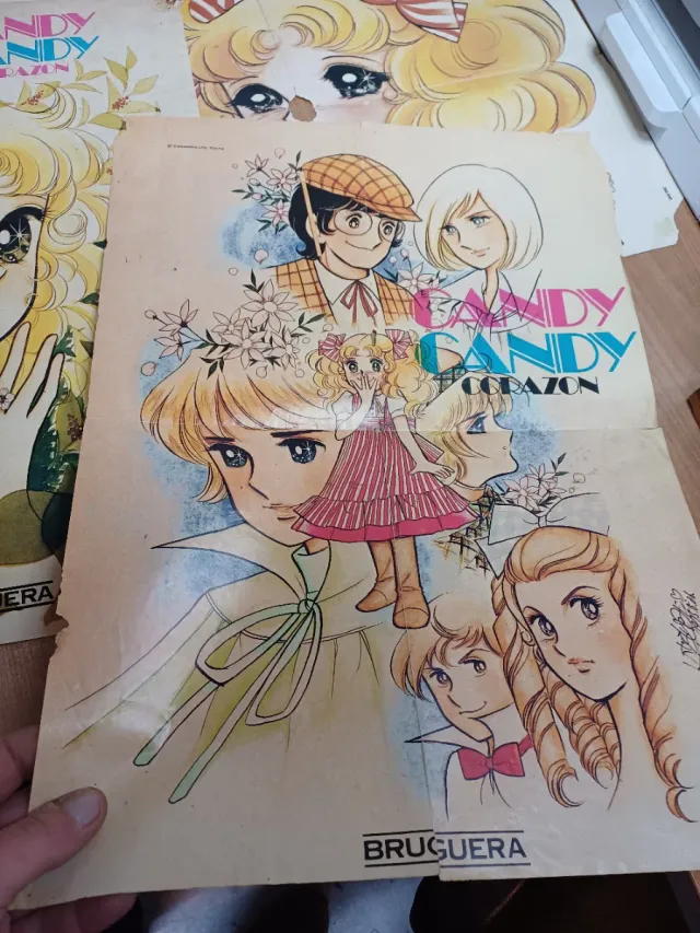 Lote Pósters Candy Candy Bruguera
