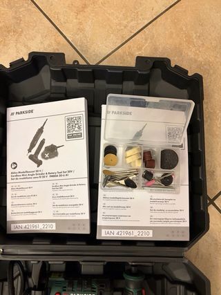 Mini mola e mini smerigliatrice 20v Parkside