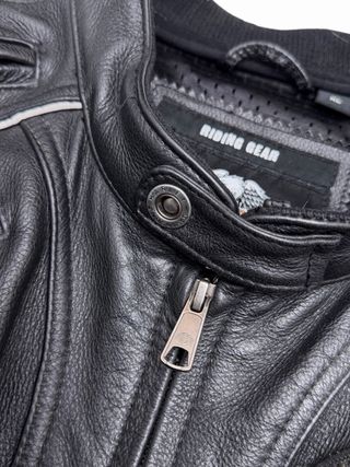 Cazadora Cuero Moto Biker Harley Davidson Talla XL