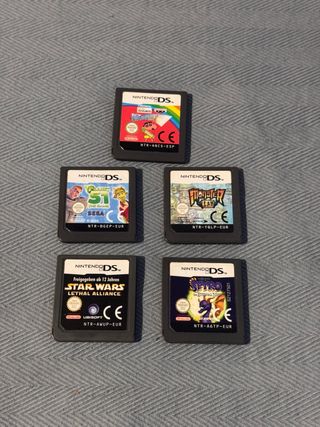 Lote de 5 juegos nintendo ds