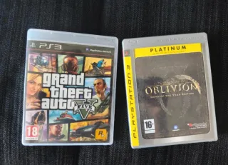 Juegos ps 3 Grand thef auto V y oblivion