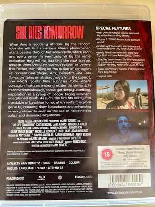 She Dies Tomorrow de Amy Seimetz, Radiance Edition
