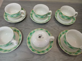 Conjunto 6 Chávenas de Chá Porcelana