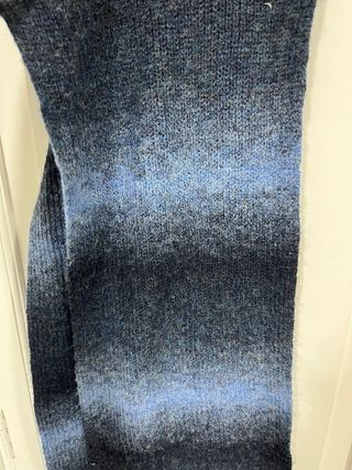 Bufanda de punto degradada