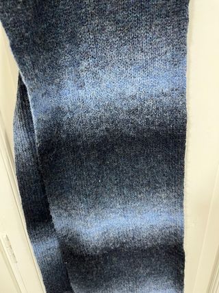 Bufanda de punto degradada