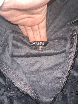 Sudadera Bebe Sport terciopelo gris Y2K / 2000s