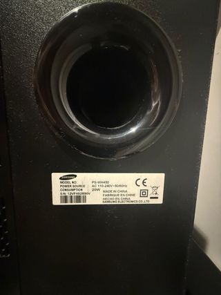 Barra Sonido + Subwoofer Samsung WH450 Negro