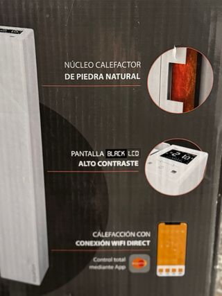 Emisor electrico ceramico 1250W y 500W.