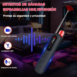 Detector de cámaras y micrófonos ocultos SIN ABRIR