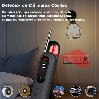 Detector de cámaras y micrófonos ocultos SIN ABRIR
