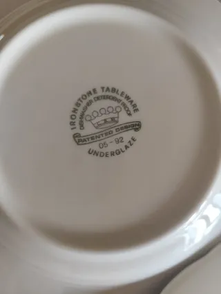 Set 18 Piatti Ironstone Tableware vintage