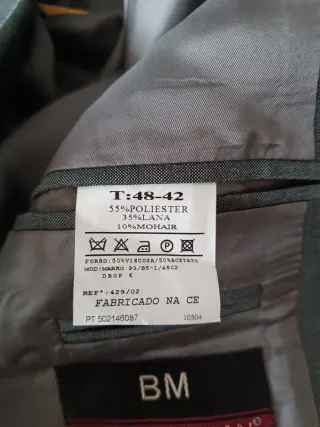 Traje de Caballero gris Plomo