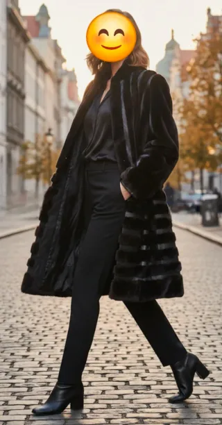 CHAQUETÓN DE MOUTON AUTÉNTICO Y PIEL GENUINA