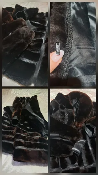 CHAQUETÓN DE MOUTON AUTÉNTICO Y PIEL GENUINA