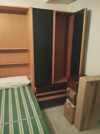 Mueble en tres cuerpos con cama abatible