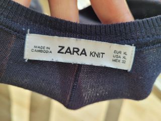 Jersey Zara Azul Mujer
