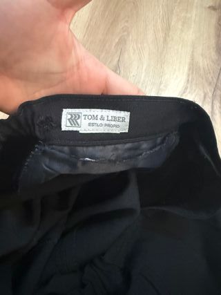 Pantalón negro tipo sastre negro - Vintage 40