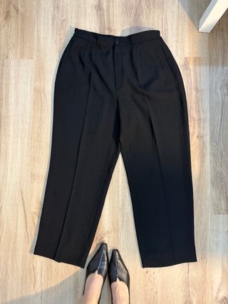 Pantalón negro tipo sastre negro - Vintage 40