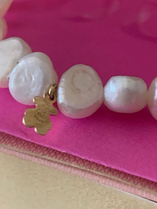 Pulsera Sweet Dolls oro y perlas Tous