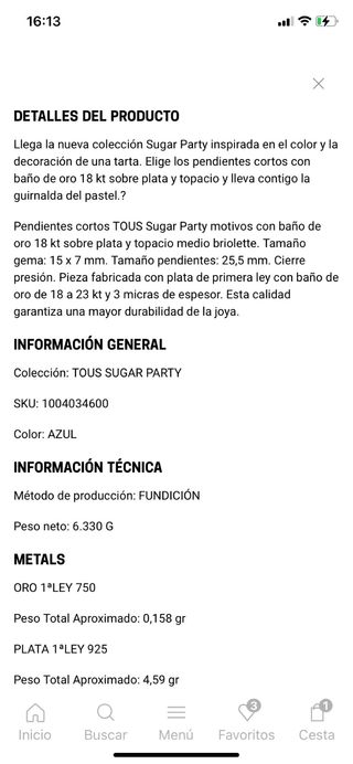 Pulsera Sweet Dolls oro y perlas Tous