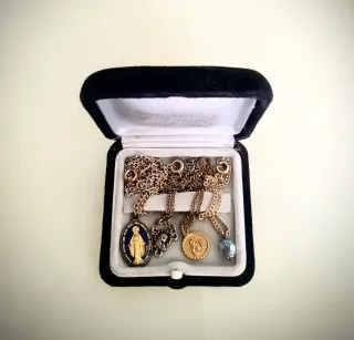 Collana*Madonna.delRosario.Immacolata.ciondoloAzzu