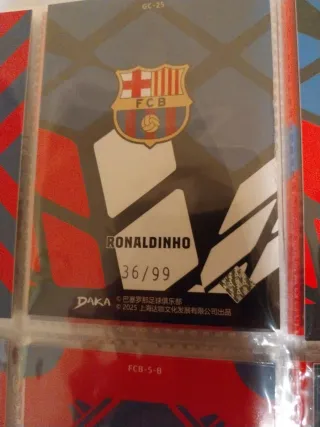 Tarjeta Ronaldinho FC Barcelona Daka /99
