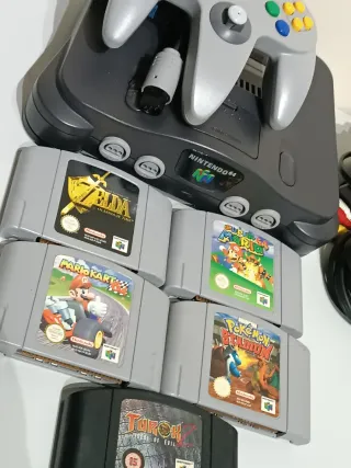 Nintendo 64. Excelente. Pokémon, Zelda y otros.