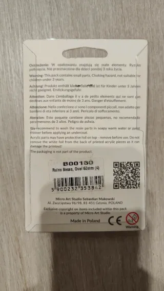 Bases ovaladas 60mm Micro Art Studio